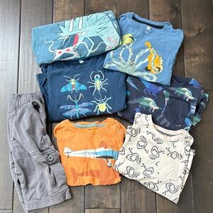 TEA Collection Colorful Kids Graphic T-Shirts Set with bonus shorts!